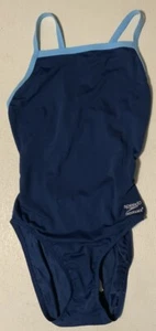 Speedo Training Swimsuit Womens Size 8/34 Solid Endurance+ Flyback Navy (NWT) - Picture 1 of 2