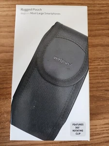 Verizon Rugged Nylon Pouch for LargeUniversal Smartphones - Black - Picture 1 of 13