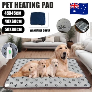 Pet Dog Cat Bunny Electric Heat Heated Heating Heater Pad Mat Blanket Bed AU - Picture 1 of 23