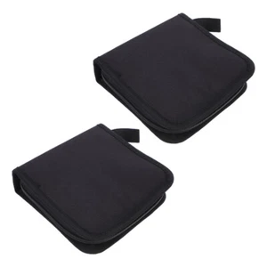2 Pcs CD Bag Case Holder Organizer Holders Storage Cases for Home - Photo 1/12