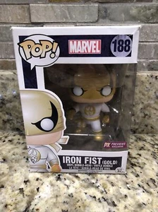 Funko Pop! Marvel PX Exclusive Iron Fist (Gold) #188 Vaulted - Picture 1 of 8
