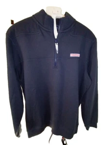 Vineyard Vines 1/4 Zip Pullover Sweatshirt Mens Medium Vineyard Navy Blue - Picture 1 of 14