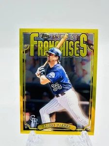 Larry Walker 2023 Topps Finest Flashbacks #182 Finest Franchises Gold Rare - Picture 1 of 2