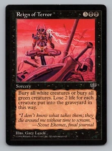 Reign of Terror Mirage Regular Uncommon 1996 Magic the Gathering MTG Card - Picture 1 of 2