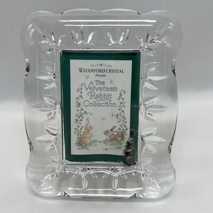 Waterford Crystal Velveteen Rabbit Picture Frame Holds 2x3 Photo Ireland Vintage - Picture 1 of 7