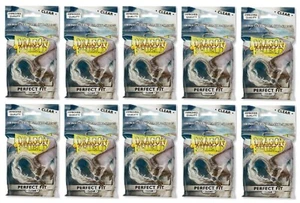 10x Dragon Shield Perfect Fit Inner Sleeves Clear brand new 100 ct packages - Picture 1 of 3