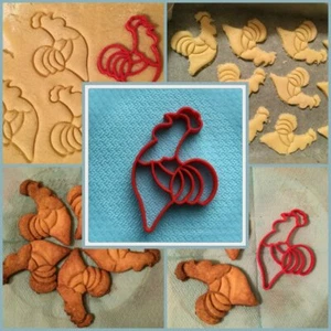 Rooster Cookie Cutter | Chicken | Fun Cookie Cutter | Fowl | Chicken Nuggets  - Picture 1 of 3