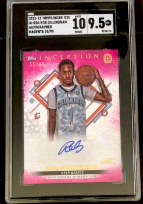 2022 Topps Inception Rob Dillingham RC Auto 55/99 Grade 9.5 - Image 1 of 2