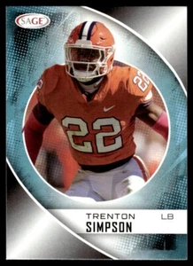 2023 SAGE Trenton Simpson RC Clemson Tigers - Picture 1 of 2