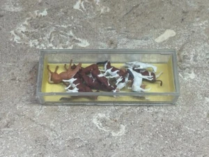 Spur N Konvolut 12 Bauernhof Scheunentiere 6 Pferde und 6 Kuh bemalt Preiser 1/160 9150 - Bild 1 von 7