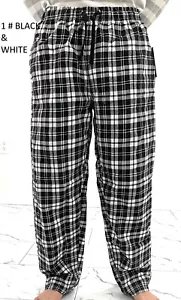Men?s Pajama Pants Lightweight Soft Plaid Sleep Lounge Pants Pajama With Pockets - Picture 1 of 19