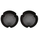 2 Pcs Black Plastic Flower Plate Office Planting Saucer Tray To Go Containers