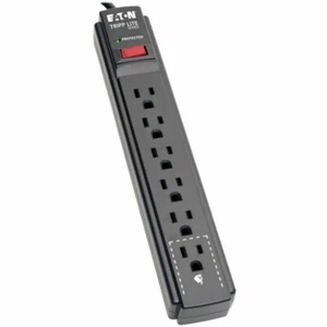 Eaton TLP615B 6-Outlet Power Surge Protector w 15Ft Cord 790 Joules LED Black - Picture 1 of 6