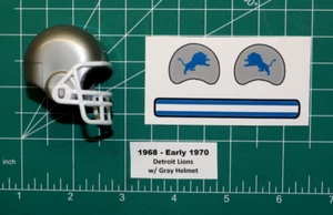 1968-1970 Detroit Lions *DIECUT DECALS* & Football Gumball Helmets Miniature NFL - Picture 1 of 5