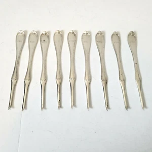 Bigelow Bros. & Kennard Nut Picks Set of 9 1853 Monogrammed 5" 108g - Picture 1 of 6