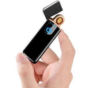 2023 USB Electric Lighters Windproof USB Rechargeable Touch Windproof Cigarette - Picture 1 of 44