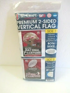 Florida State Seminoles 2013 Wincraft Premium 2 Side Vertical Flag 28 x 40" New - Picture 1 of 12