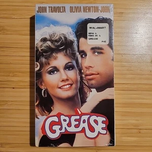 Grease VHS Movie John Travolta Olivia Newton-John New Factory Sealed Musical - Foto 1 di 2