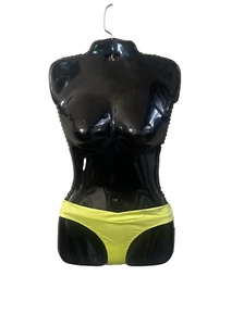 Juicy Lime Green Liquid Satin Silky Shiny Sissy Bikini Panty Underwear Xlarge - Picture 1 of 3