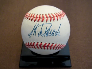 JORGE POSADA 5 X WSC YANKEES CATCHER SIGNED AUTO VINTAGE OAL BASEBALL JSA BEAUTY - Picture 1 of 3