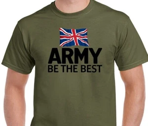 Men's Army Be The Best Armed Forces Military War Battle England Uk Soldier P951 - Picture 1 of 3