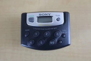 SONY Walkman AM/FM/WB/TV Radio SRF-M37V Clock Weather Band w/Belt Clip WORKS - Picture 1 of 7