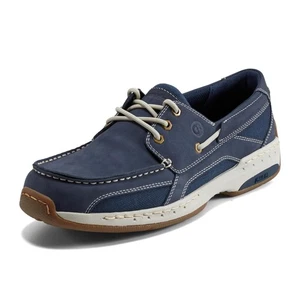 Men's Captain Boat Shoe, Dark Blue Nubuck, 7 - Picture 1 of 1