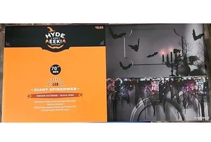 Target Hyde and EEK! 70” Black Multicolor Lighted Spiderweb Indoor/Outdoor NEW - Picture 1 of 2