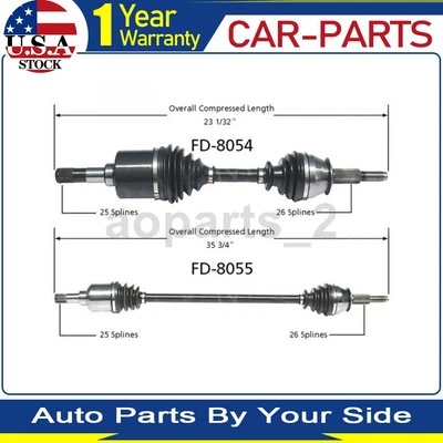 2 ejes delanteros TrakMotive CV eje articulado para Ford Tempo 1994 1993 1992 Foto 1 de 4