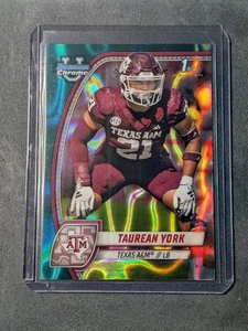 Taurean York 2024 Bowman University Teal Lava 1st Bowman Texas A&M - Picture 1 of 2