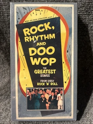 "ROCK, RHYTHM & DOO WOP - THE GREATEST SONGS" (Brand NEW RHINO HOME VIDEO) VHS - Image 1 of 4