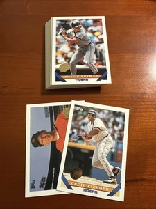 1993 Topps w/ Rockies Inaugural Logo - DETROIT TIGERS Team Set Complete 27 Cards - Picture 1 of 1