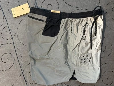 NIKE RUNNING DIVISION DRI FIT ADV #035 GRIS MET. PANTALONES CORTOS FORRADOS TALLA M HOMBRE $100.00 Foto 1 de 4