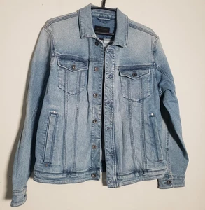 John Varvatos Men's Size Medium Denim Button Front Trucker Style Jacket - Bild 1 von 11