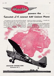 1943 Interstate L-6 Aircraft Ad 9/4/2025p - Picture 1 of 1