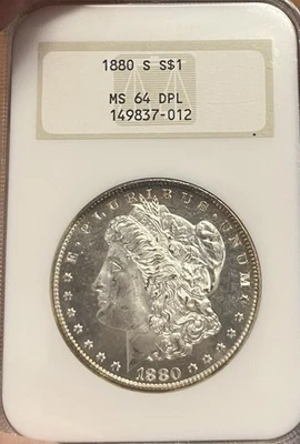 1880-S OLD FATTY NGC MS64 DPL Morgan Silver Dollar - Image 1 of 4