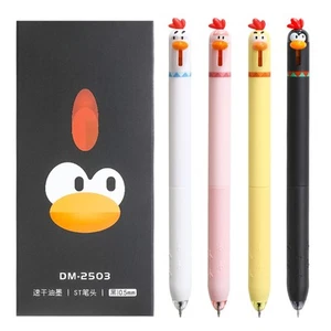 12 Stück Gelstift Push feine Hühnerform 0,5 mm Schreibstift für Journaling Schreiben - Bild 1 von 27