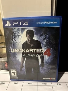 Sony Playstation 4 PS4 Uncharted 4: El Fin del Ladrón Juego Falta Folleto Limpio - Imagen 1 de 3