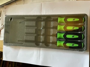 Snap On Soft Grip Dichtung Entfernung 4-teilig Neu Premium Werkzeug Set Extrem Grün - Bild 1 von 11