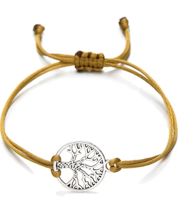 Tree of Life Wish Bracelet | Handmade Red String Bracelet | Adjustable Charm Jew - Image 1 of 3