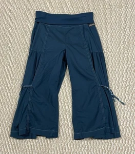 MATILDA JANE Medium PAINT BY NUMBERS BUTTERFLY CAPRI RUFFLED PANTS Blue - Picture 1 of 8