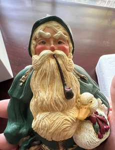 Lenox 1996 Country Santa “Christmas Goose” Figurine w/ Original Box - Picture 1 of 11