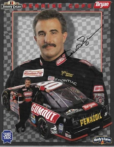 DERRIKE COPE NASCAR CUP SERIES Autographed 8X10 HERO CARD  1998 - GUMOUT - Picture 1 of 1