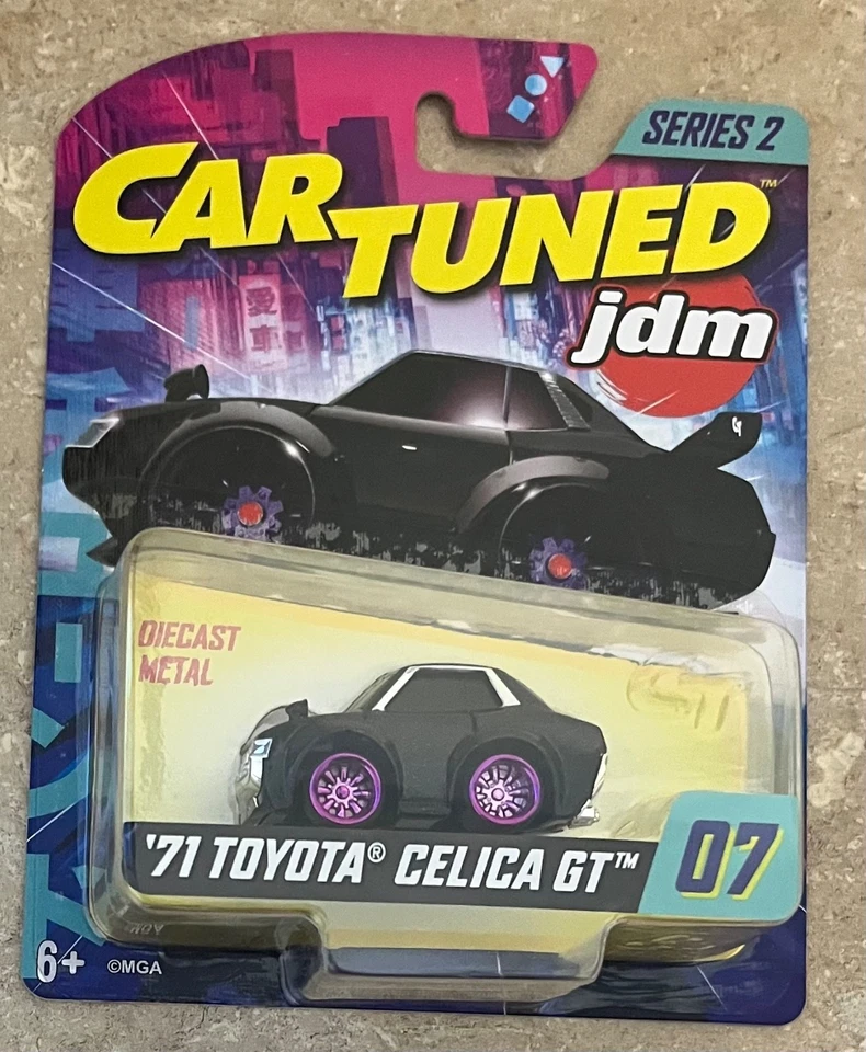2025 CAR TUNED JDM SERIES 2 #07 1971 TOYOTA CELICA GT BLACK DIECAST CAR