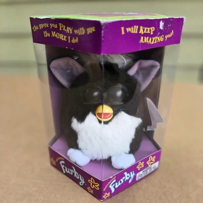 Furby 1998 Original 1st Generation Tuxedo Black & White Sealed New Original Box - Image 1 of 4