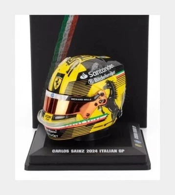 Casque Ferrari #55 CARLOS SAINZ ITALIA GP 2024 1:5 LSHEL005 Looksmart - Photo 1/4