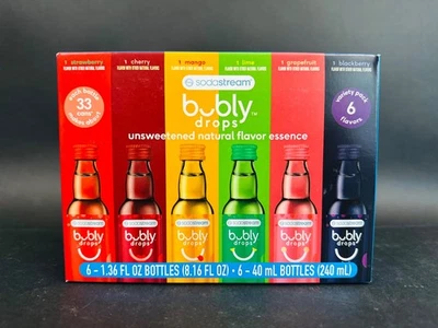 SodaStream 泡泡滴 - 多种包装 - 6 件装/1.36 液量盎司 | 同一天发货! — 第 1/4 张图片