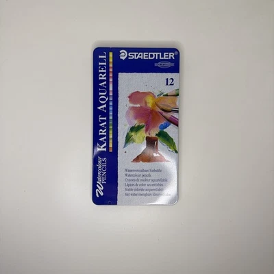 Staedtler Watercolor Pencils #124 Karat Aquarell Germany 12 in set Vintage - Image 1 of 4