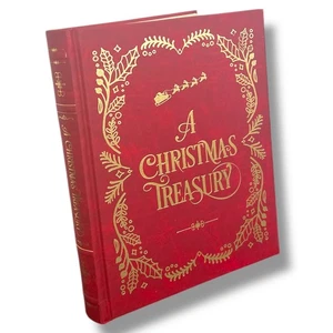 Very Merry Christmas Treasury Tales Christmas Carol Leather Hardcover Gift Book - Bild 1 von 7