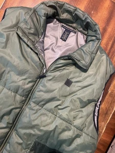 Vintage Marithe Francois Girbaud gefütterte Weste Streetwear Y2K 2XL armeegrün - Bild 1 von 5
